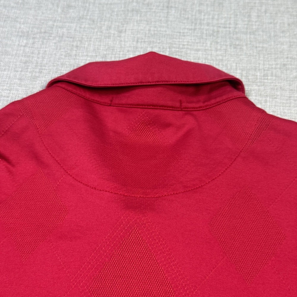 Tiger Woods Collection Sunday Red Argyle Polo Golf Shirt Mens XL Nike Dri-FIT - Picture 11 of 11